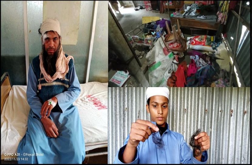 বাড়িতে হামলা-ভাঙচুর : বেতন চাওয়ায় শিক্ষকের দাঁড়ি ছিড়ে মারধর