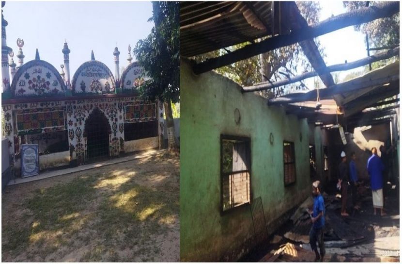 মধ্যপাড়া পাকুড়িয়া মাজার শরীফ মাদ্রাসা ও এতিমখানা : ভয়াবহ অগ্নিকাণ্ড ১০ লক্ষাধিক টাকার সম্পদ ভস্মীভূত