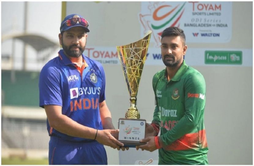 বাংলাদেশ-ভারত সিরিজের ট্রফি উন্মোচন
