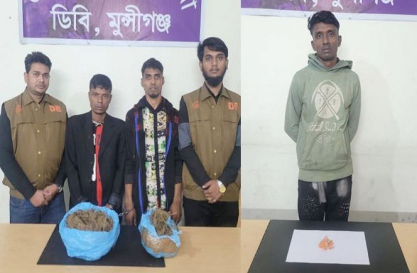 ইয়াবা-গাঁজাসহ গ্রেফতার ৩