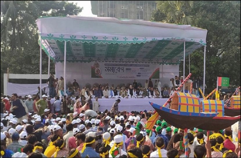 ঢাকা দক্ষিণ আ.লীগের সমাবেশ শুরু
