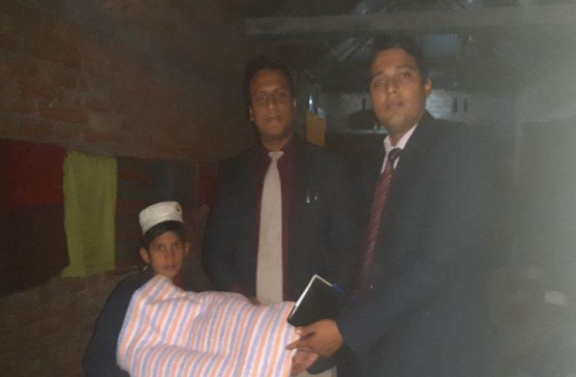 ঠাকুরগাঁয়ে এতিমখানায় কম্বল বিতরণ