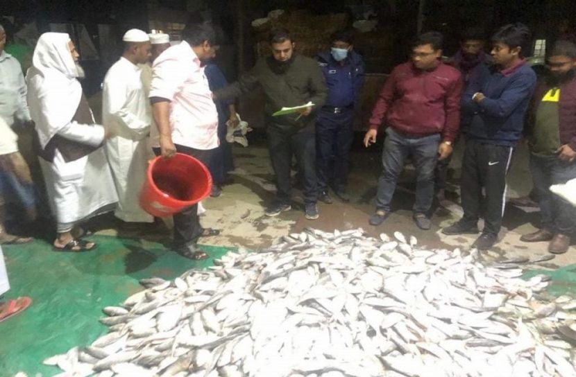 নোয়াখালীতে ১০ মন জাটকা জব্দ