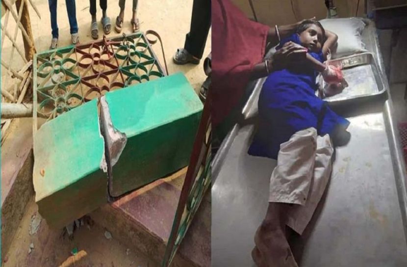বিদ্যালয়ের গেইট ভেঙে ২ শিক্ষার্থী আহত
