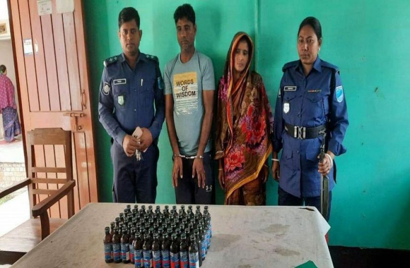 বোয়ালমারীতে ফেন্সিডিলসহ গ্রেফতার ২