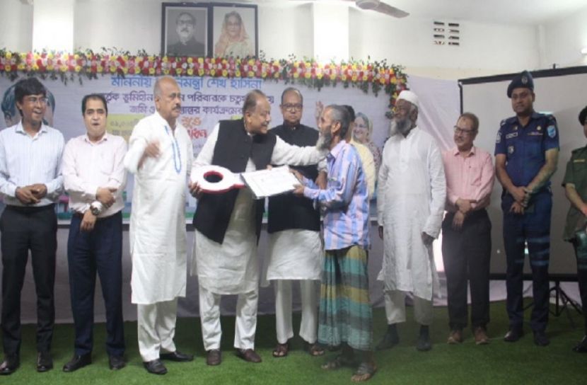 মুন্সীগঞ্জ সদর ও গজারিয়াকে ভূমি ও গৃহহীন মুক্ত ঘোষনা