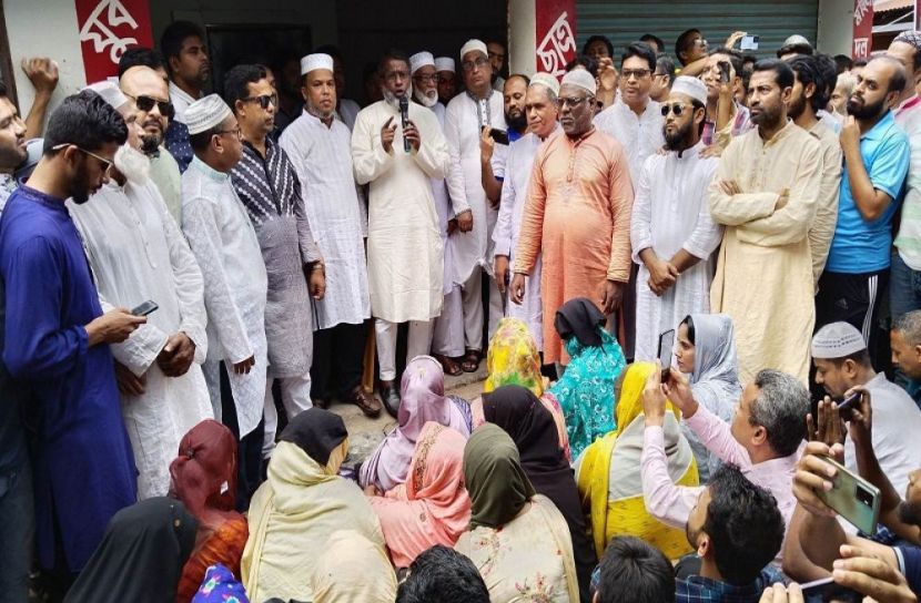 ঝালকাঠিতে বিএনপির অবস্থান কর্মসুচী পালিত