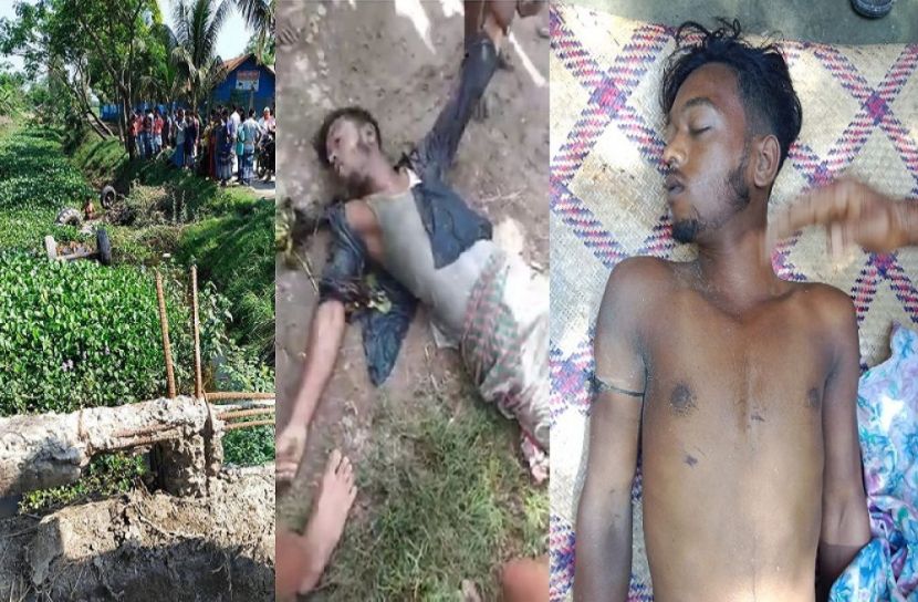 ট্রাক্টর খালে পড়ে যুবকের মৃত্যু