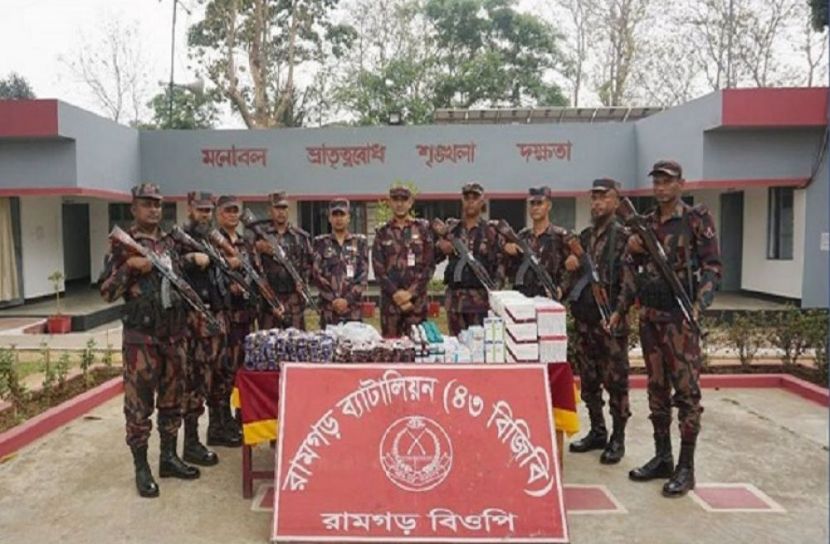 রামগড়ে ভারতীয় ঔষধ জব্দ