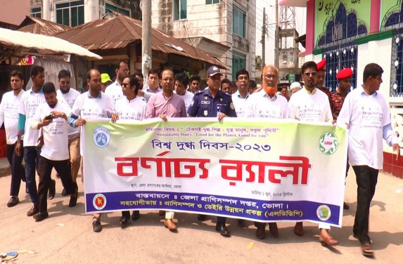 ভোলায় বিশ্ব দুগ্ধ দিবস পালিত