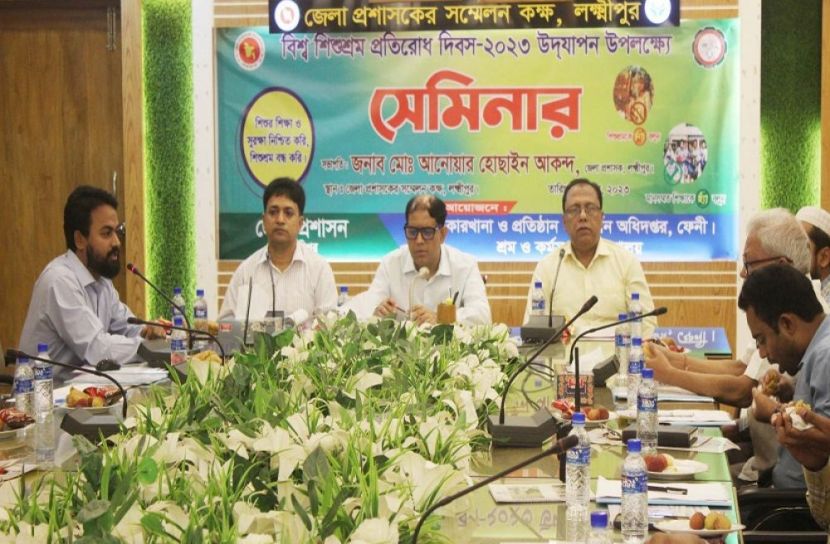 লক্ষ্মীপুরে শিশুশ্রম নিরসন বিষয়ক সেমিনার অনুষ্ঠিত