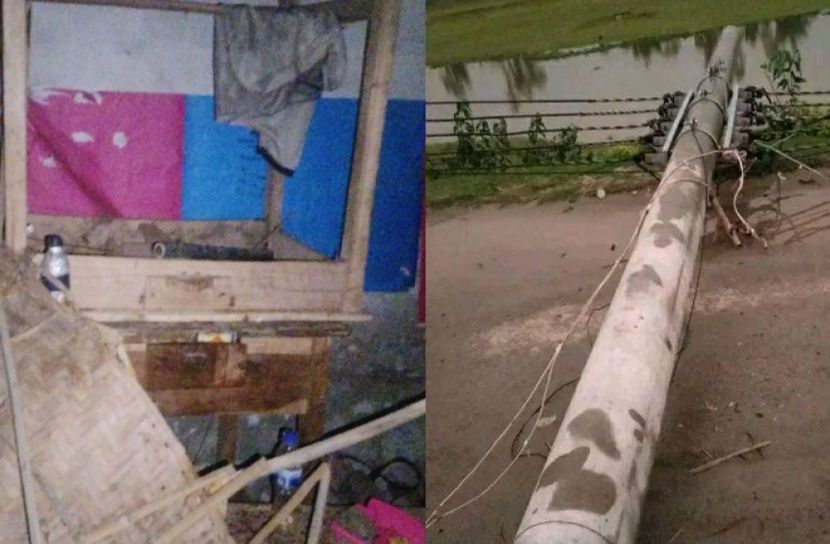 বহুতল ভবন ভেঙ্গে আহত ২
