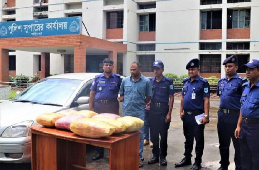 গাইবান্ধায় গাঁজাসহ মাদক ব্যবসায়ী গ্রেফতার