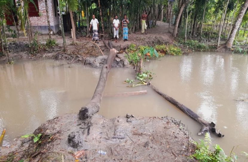 সাত দিনেই ভেঙ্গে পড়লো কালভার্ট!