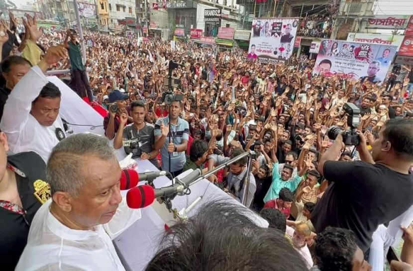 নোয়াখালীত শোক র‍্যালি অনুষ্ঠিত