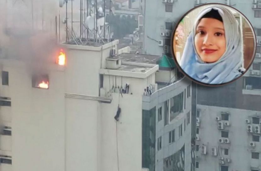 মহাখালীতে আগুনে নারীর মৃত্যু
