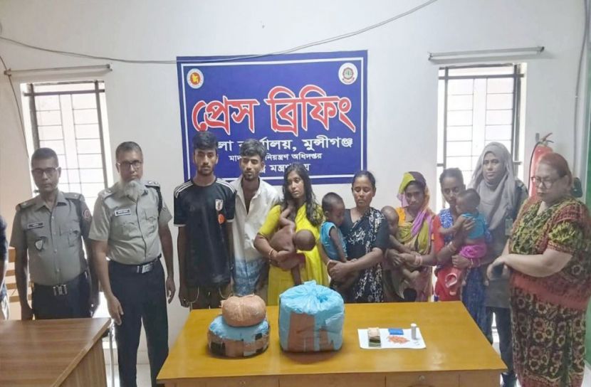 মুন্সীগঞ্জে মাদকবিরোধী অভিযানে আটক ৬
