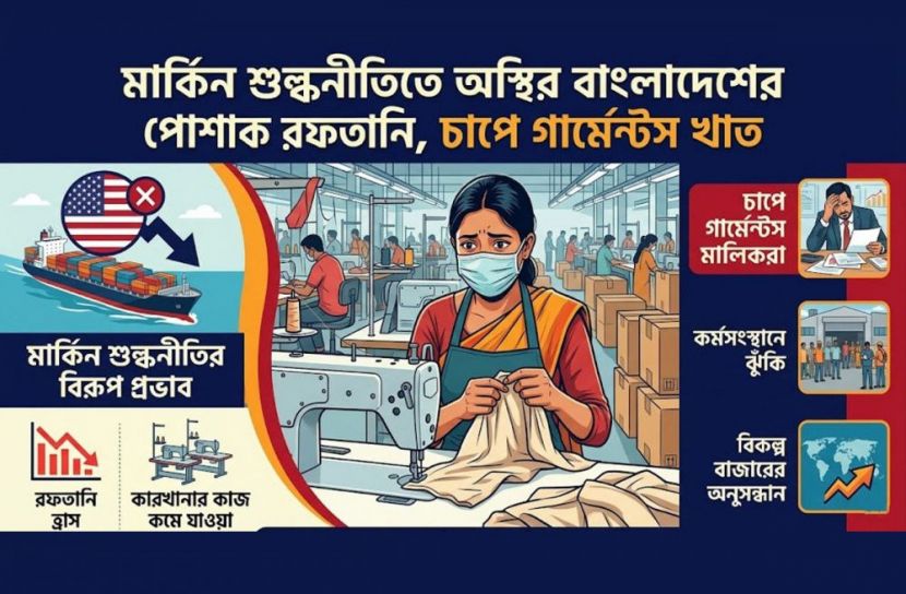 মার্কিন শুল্কনীতিতে অস্থির বাংলাদেশের পোশাক রফতানি, চাপে গার্মেন্টস খাত