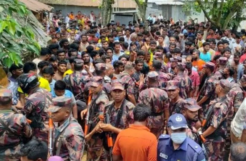 আদিতমারীতে নন্দিনী হত্যাকাণ্ড ঘিরে সংঘর্ষ, এসপি-ওসি আহত