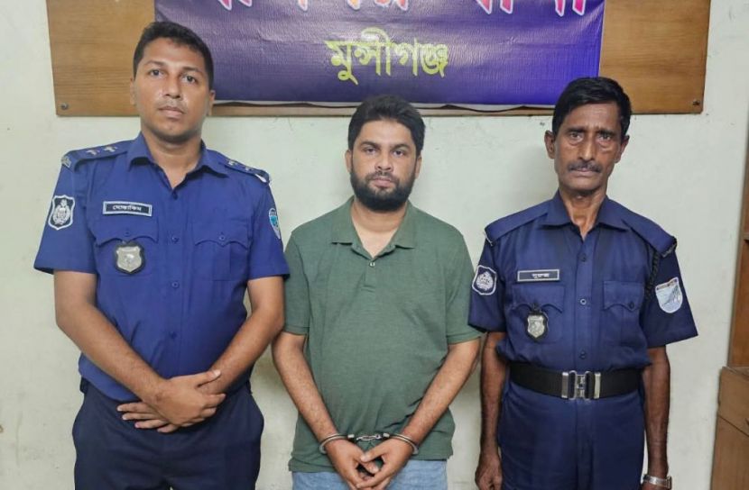 মুন্সীগঞ্জে হ্যান্ডকাফ নিয়ে পালানো আসামি ৩ ঘণ্টা পর গ্রেফতার