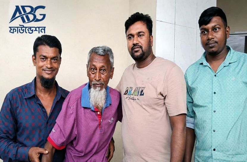 অসহায় বৃদ্ধের পাশে আনভীর বসুন্ধরা গ্রুপ ফাউন্ডেশন