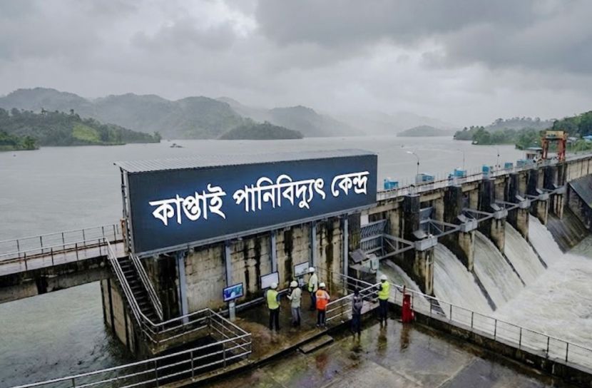 টানা বর্ষণে কাপ্তাই লেকে পানি বৃদ্ধি, বিদ্যুৎ উৎপাদন সর্বোচ্চ
