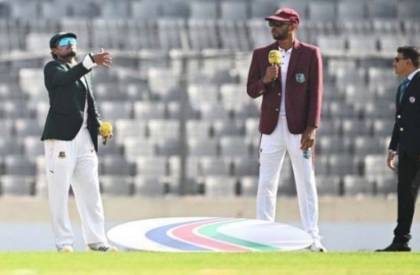 ক্যারিবিয়ানদের বিপক্ষে টস জিতে ব্যাটিংয়ে টাইগাররা